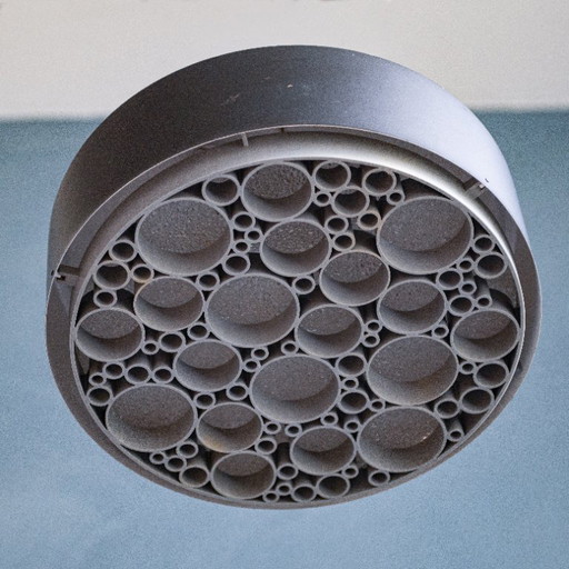 Raak Alliance P-1473 Gray Space Age Ceiling Lamp