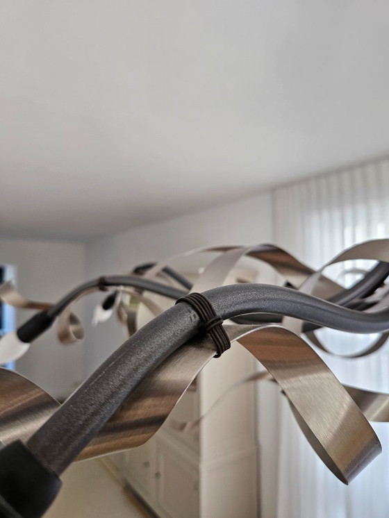 Image 1 of Jacco Maris Ruban Plié Oval Lampe suspendue ovale 8 lumières (acier inoxydable)