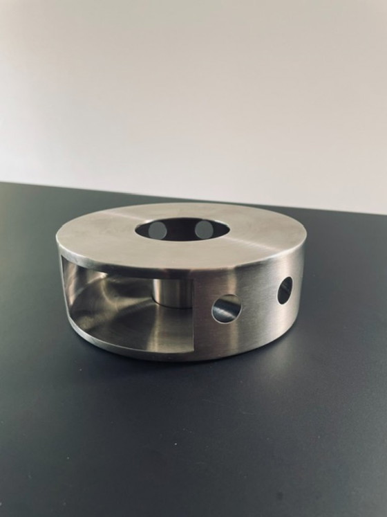 Image 1 of Vintage RVS rechaud warmhouder minimalistisch design