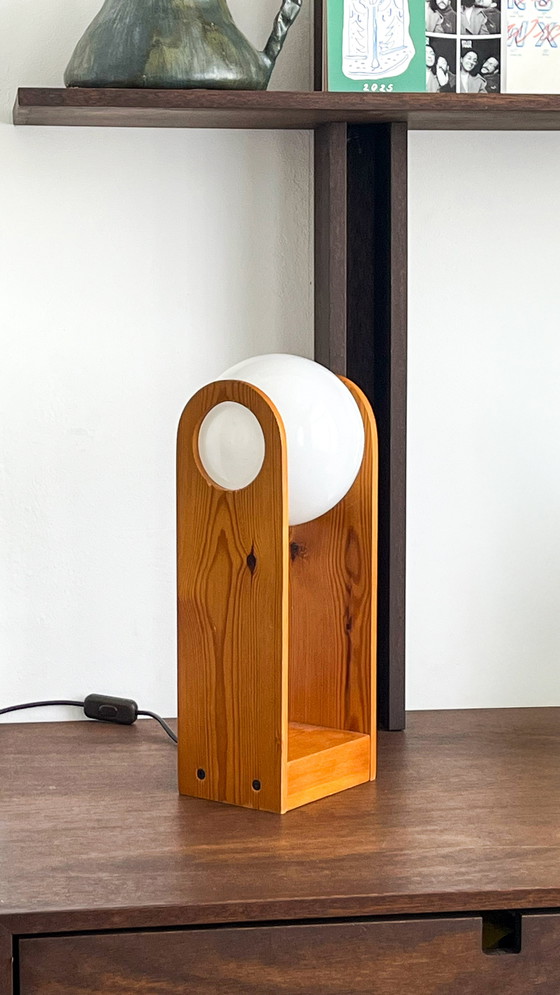 Image 1 of Lampe d'Appoint Vintage en Pin