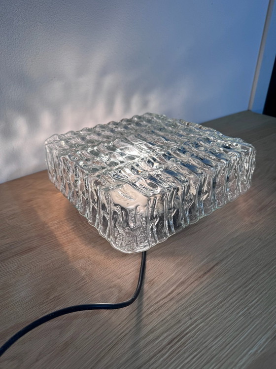 Lampe vintage Fischer Leuchten en verre givré – Plafonniers (photo 7 of 12)