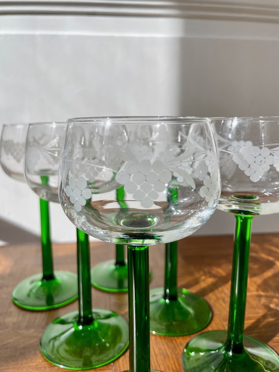 Image 1 of Set of 6 Alsatian glasses