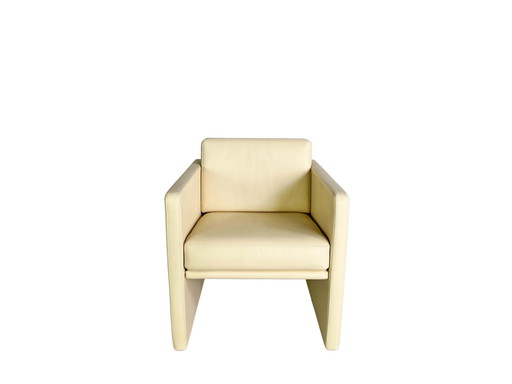 Original Rolf Benz armchair Ego G leather beige Design armchair