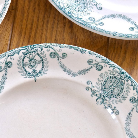 Image 1 of Placas de piedra de hierro de Longwy "Pierrefonds" del siglo XIX.