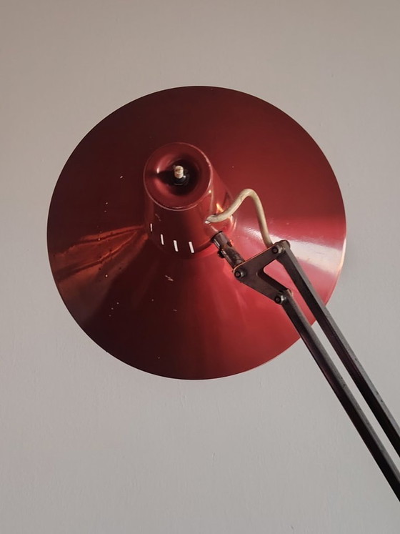 Image 1 of Terry Hala architectural industrial  table lamp. by H. Busquet for Hala,