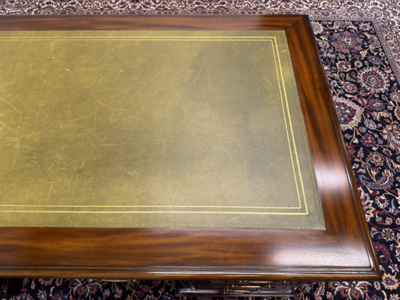 Original Globe Wernicke Corner Desk – Leather, Wood (photo 21 of 23)