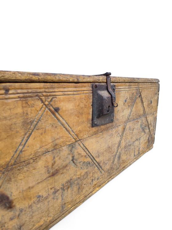 Baule italiano dei primi del XIX secolo – Armadi contenitori, Iron, Wood (photo 10 of 10)
