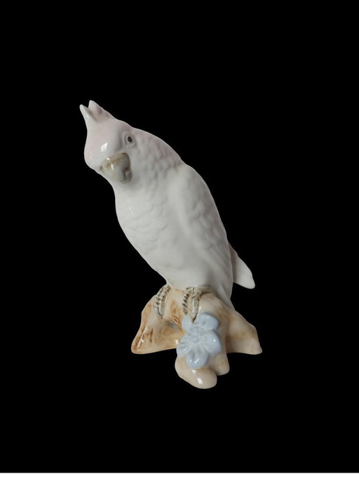 Cockatoo porcelain figurine Royal Dux 18 cm UK4aEb