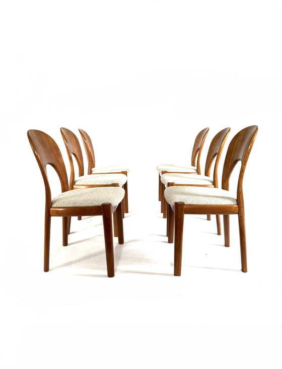 Image 1 of 6x vintage 'Morten chair', Koefoefs Hornslet '70