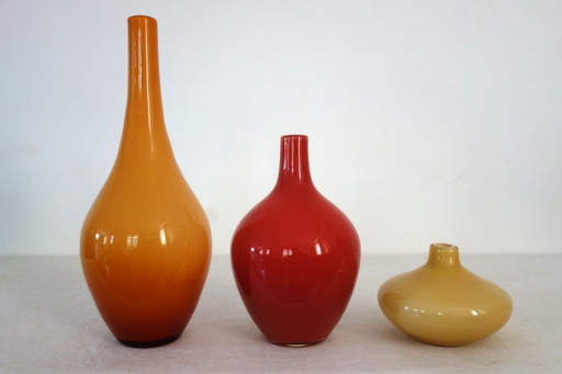 3 Blown Glass Vases by Johanna Jelinek for Ikea, 1990s – vazen (photo 2 of 15)
