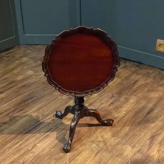 Table d'appoint inclinable antique en acajou style géorgien de 1904 – Tables d'appoint, Wood (photo 3 of 16)