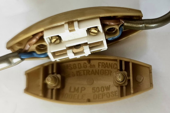 Image 1 of Sölken-Leuchten. 9-delige messing verlichtingscollectie uit het midden van de 20e eeuw – OMI West-Duitsland – Space Age