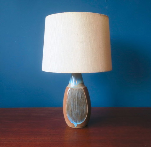Michael Andersen for MA&S Keramische Tafellamp met Originele Kap, Jaren 60