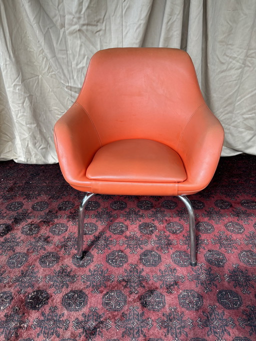 Vintage mid-century kuipstoel 