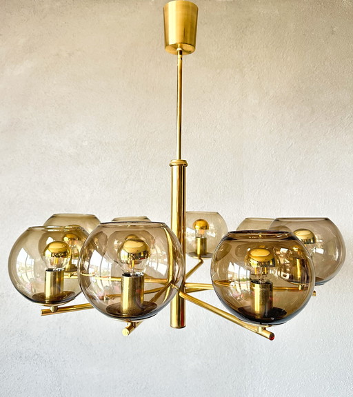 Vintage Smoked Glas Hanglamp