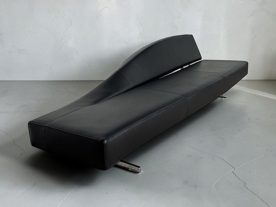 Ensemble de 2 canapés Cassina Aspen en cuir noir Jean-Marie Massaud – Canapés 3 places, Leather (photo 10 of 13)