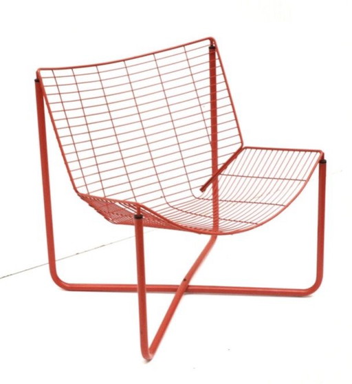 Chaise en fil rouge Jarpen Niels Gammelgaard années 80 - IKEA original