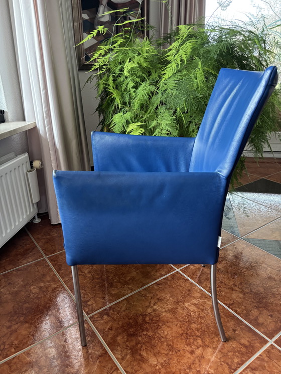 Image 1 of Sedie da pranzo di design Bert Plantagie – vera pelle – set da 2