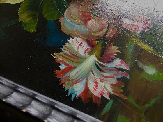 Image 1 of Pintura de bodegón de flores