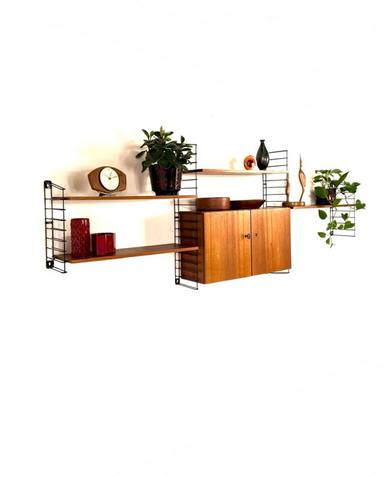 Sistema a parete modulare vintage in teak, Musterring ‘60 – Armadi a muro, Legno, Metallo (photo 4 of 14)