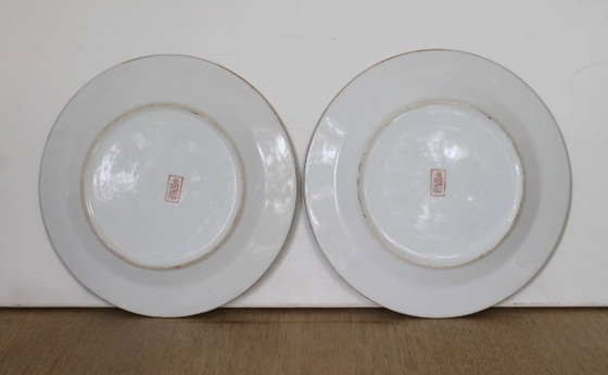 Image 1 of Assiettes chinoises, lot de 2, style Famille Rose, années 1960-70