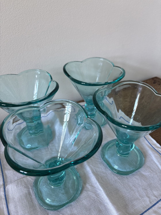 Image 1 of Vintage blue ice cream coupes
