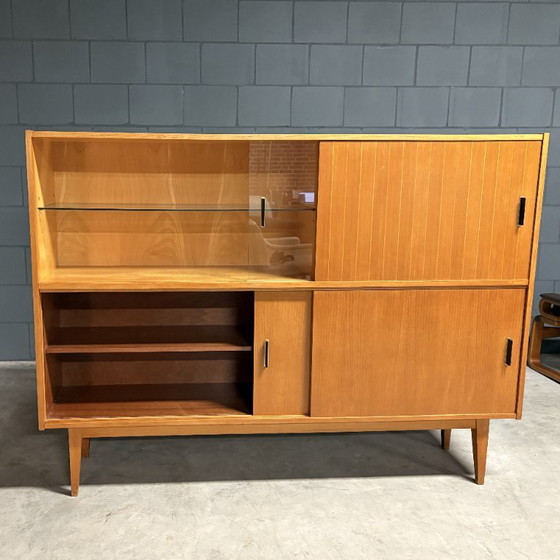 Credenza alta vintage – Bartels – anni '60 – Credenze alte, Glass, Wood (photo 5 of 17)