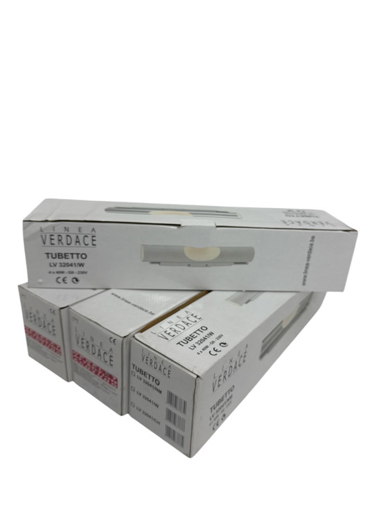 Image 1 of 4x Linea Verdace - Wall lamp - Tubetto - White (Metal)