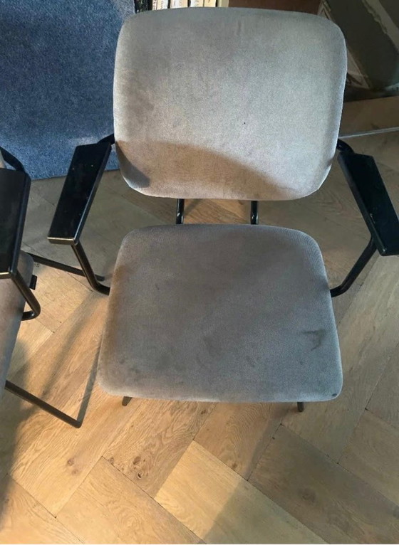 6x Bodilson Fresh Dining chairs - Grey Velour/Fabric – Metal, Textile (photo 4 of 5)