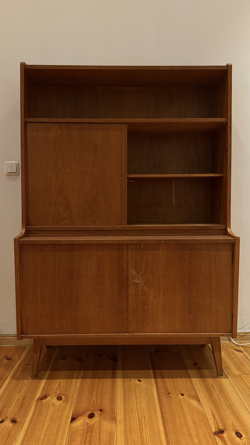 Holzkommode / Midcentury Highboard / Vintage Vitrine / Sideboard