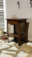 Table de Chevet Années 40 Chêne Massif France