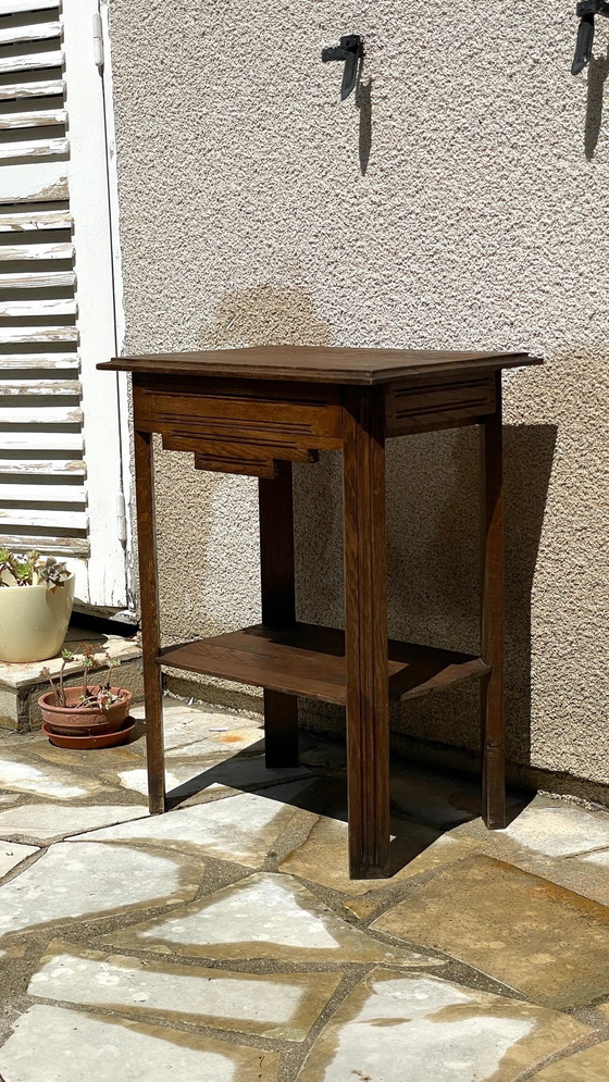 Image 1 of Comodino anni '40 in rovere massello, Francia