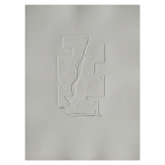 Image 1 of Renée LUBAROW Prägung II Signierte Radierung 1971