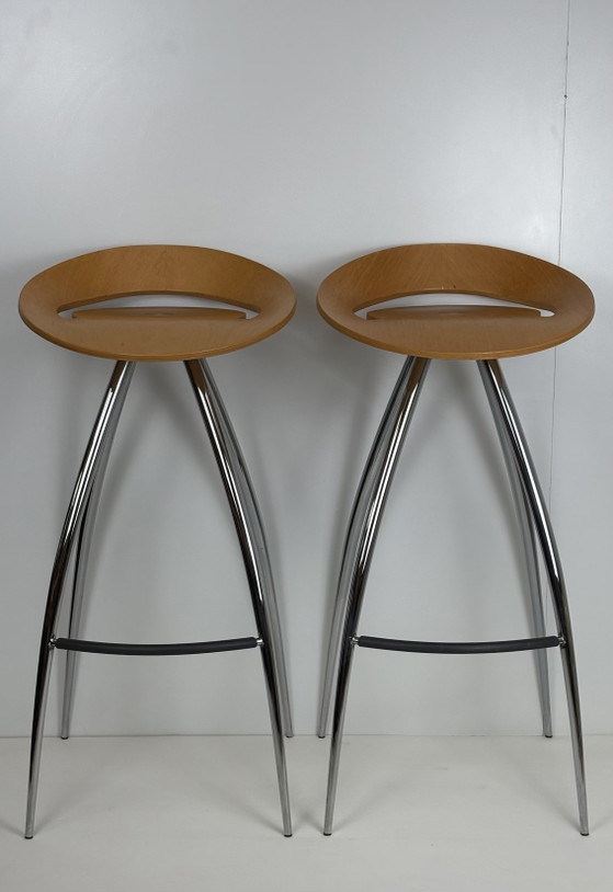 Image 1 of Vintage Magis Lyra set of bar stools Design Group Italia