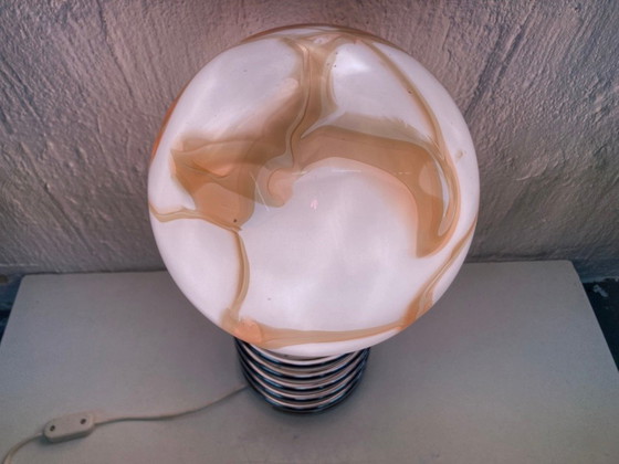 Image 1 of Lámpara de mesa en espiral de los años 70.