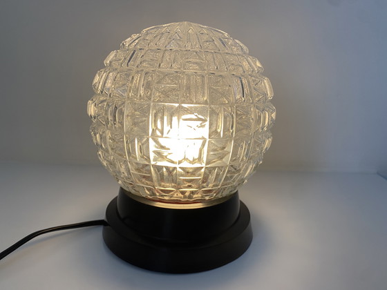 Image 1 of Lampada da soffitto vintage massiccia - lampada da parete nera anni '70