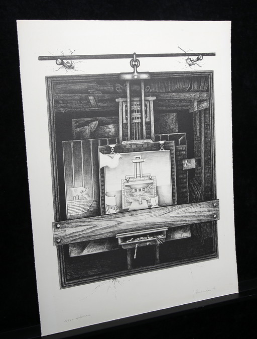 Andrées, Gerhard - Studio - Litho - Met de hand gesigneerd