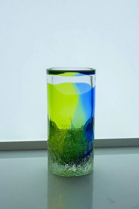 Image 1 of Vase Unik en verre d'art scandinave par Göran Wärff Kosta pour Kosta Boda, Suède, 1980