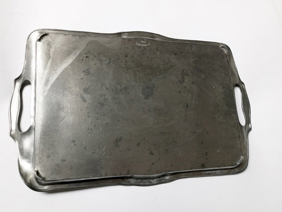 Image 1 of Kayserzinn Jugendstil/Art-Deco 'Model Nº4908' Plateau Dessiné par Karl Berhof 1908