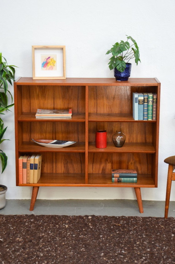 Image 1 of Vintage teak bookshelf, Danish sideboard, mid-century style