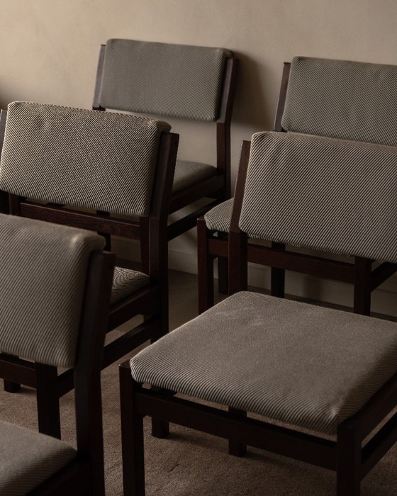 Image 1 of Set di 6 sedie da pranzo Pastoe SA07 – serie giapponese Cees Braakman – anni '60