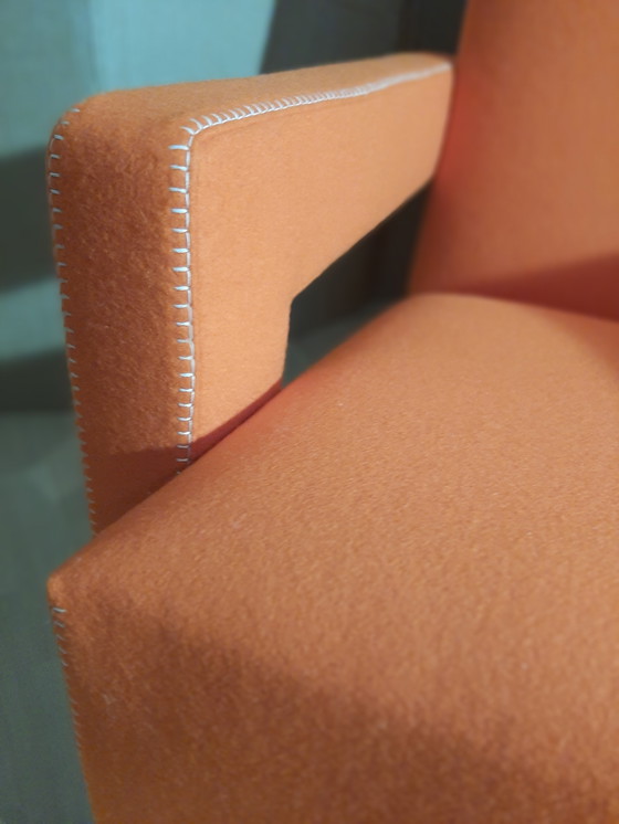 Image 1 of Cassina Utrecht 637 Nuovo mai usato in panno di lana Ruggine arancione (Serie 13L) Punto cavallo