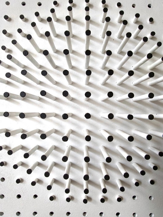 Zero Art Wandrelief, Abstraktes Kunstwerk – Bildhauerei, Mdf, Wood (photo 10 of 12)