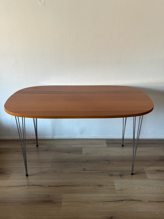 Tavolo da pranzo danese vintage – Tavoli da pranzo, Legno, Metallo (photo 3 of 14)