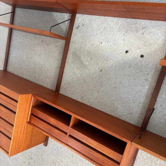 Image 1 of Poul Cadovius Teak Modular Wall System — 4 Columns
