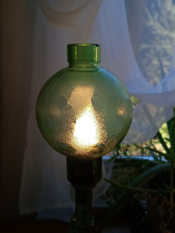 Image 1 of Cevin-Lampe aus grünem Glas in Murano Stil lamp in green glas