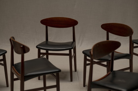 Image 1 of Ejner Larsen & Aksel Bender Madsen Dining Chair Set