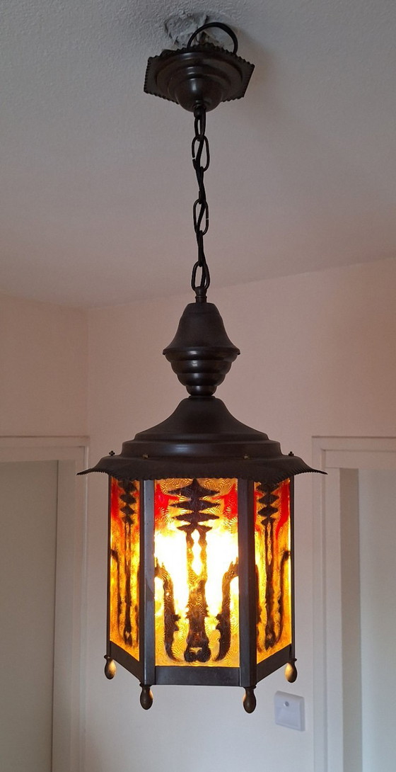 Image 1 of Lampada da sala/ Lampada da sala, originale della Scuola di Amsterdam.