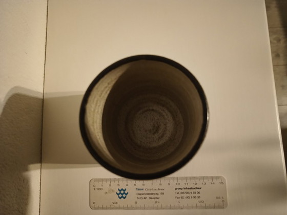 Image 1 of Vintage retro ceramics, earthenware vase Zaalberg