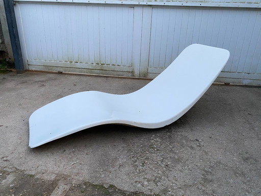 Vintage Zublena Poolliege aus den 1970er Jahren, Sonnenbank, Entspannungssitz